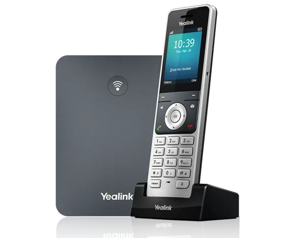 Yealink W76P cordless handset and base station
